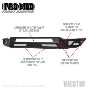 Westin 58-41075 Pro‑Mod Front Bumper